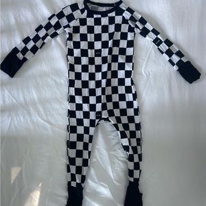 Little Sleepies Cool Checks crescent zippy